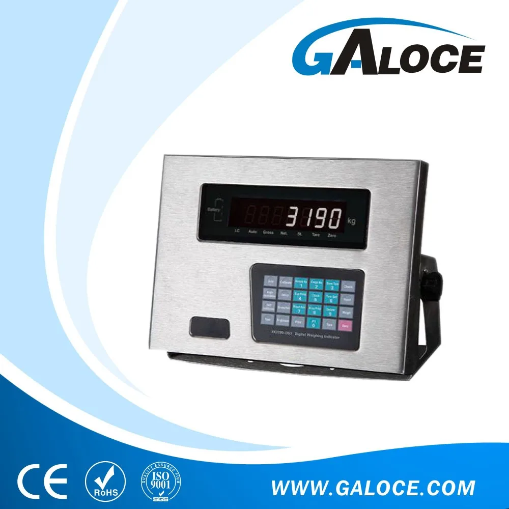 Indicador de peso digital de balança de piso GSI102 12V