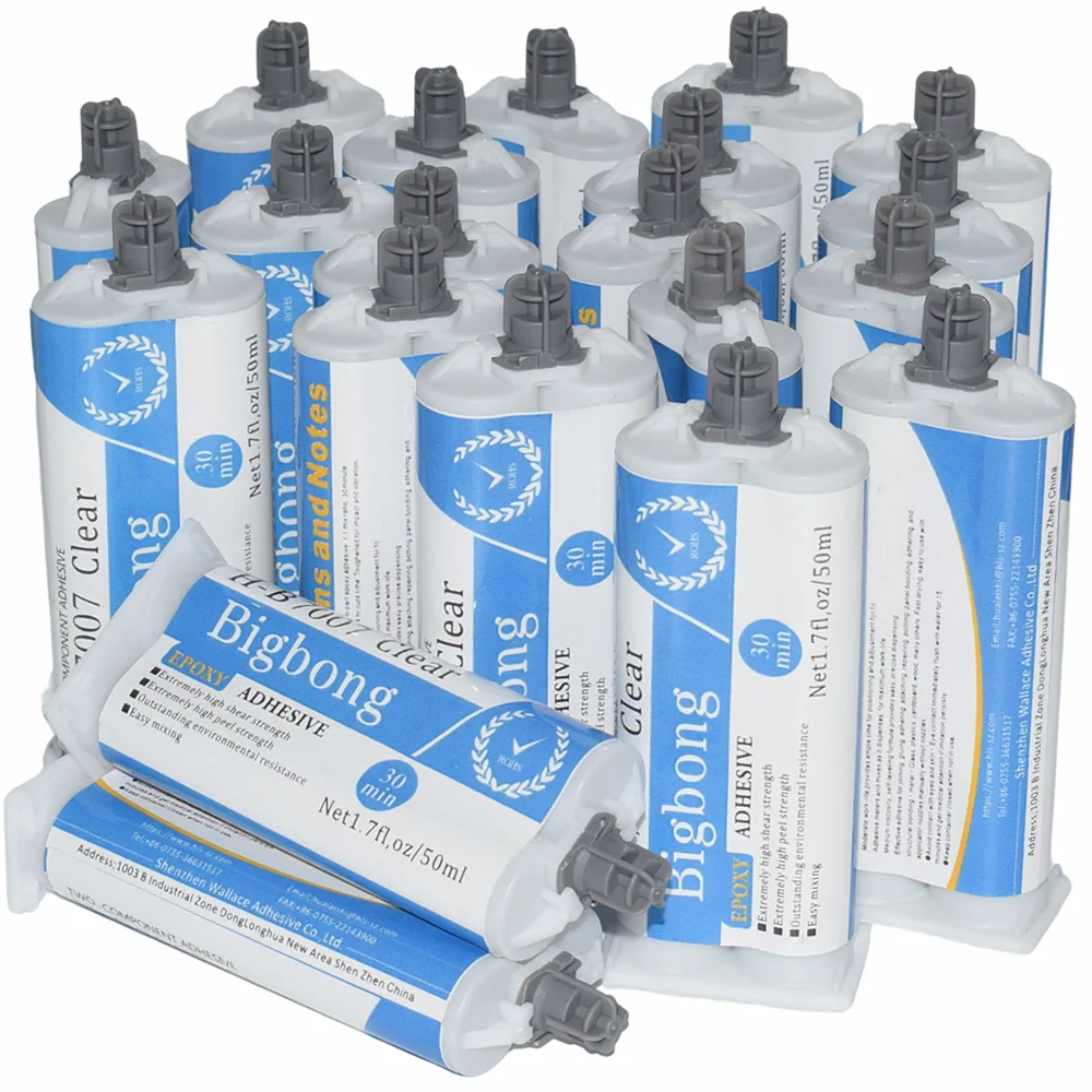 

Bigbong 1:1 AB Glues Transparent 50ml Epoxy Resin Adhesives Bond Metal Glass Plastics Alloy Cardboard Wood Ceramic Stone Marble