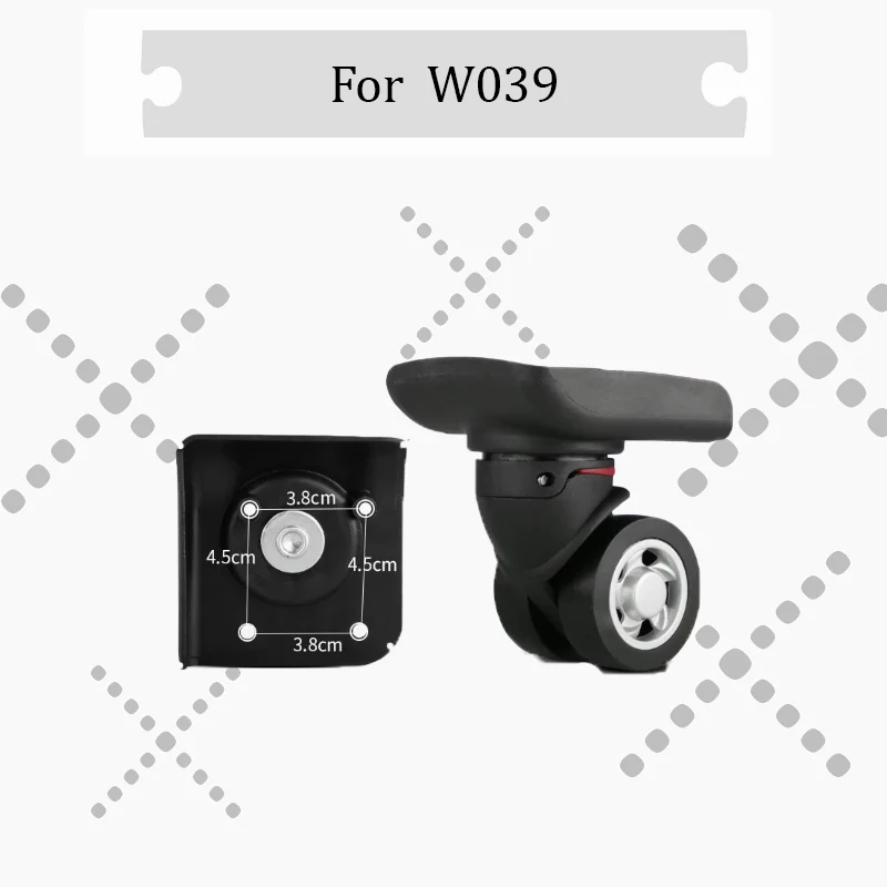 

For W039 Universal Suitcase Replacement Wheels Wearproof 360° Rotating Casters Lightweight Luggage Repair Accessories