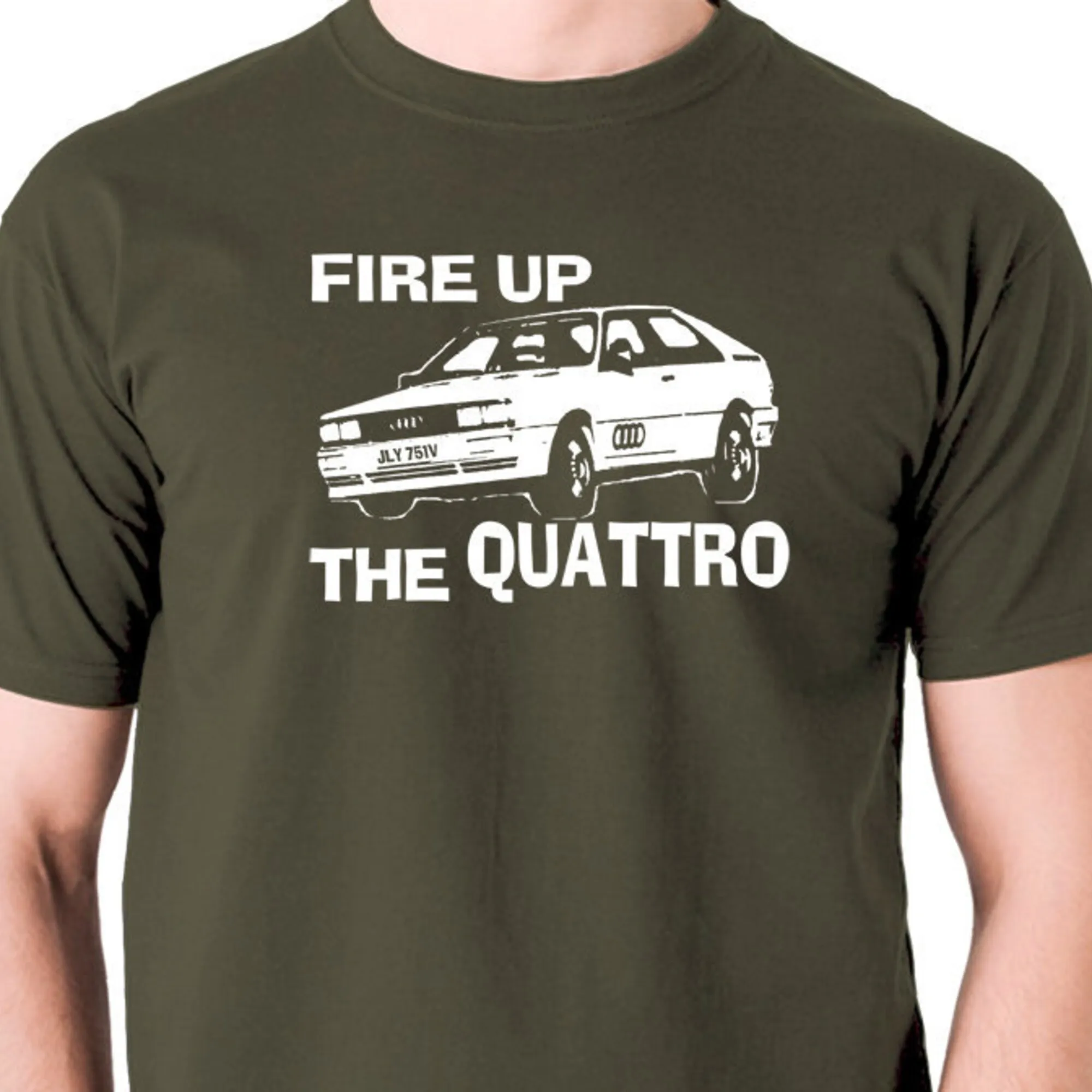 Fire Up The Quattro - T Shirt Cool Classic Vintage TV Show Retro Tee Men's TShirt Birthday Christmas Fathers Day