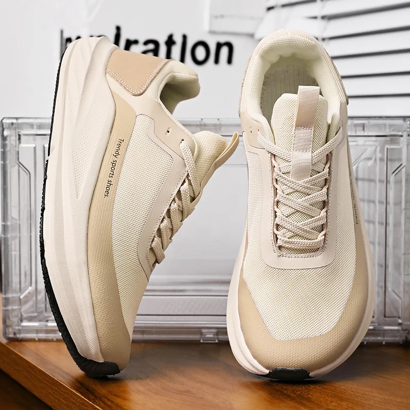 Fashion Trend Sports Running Shoes Professional Marathon Race Sneakers Cushioned Sneakers Outdoor Walking Shoes