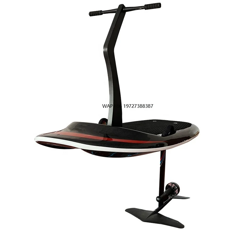 Electric Surfing Hydrofoil Surfboard With Detachable Handlebars