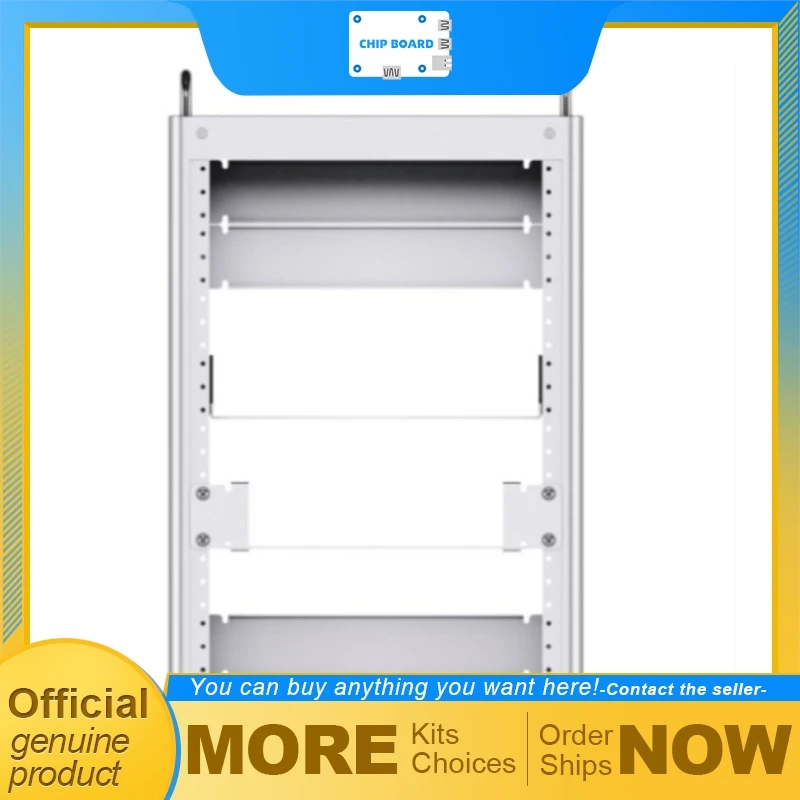 Waveshare HomeRack 8U Server Cabinet Kit, 10inch Aluminum Alloy Rack Frame, Compact Mini Rack for Home Server Setup