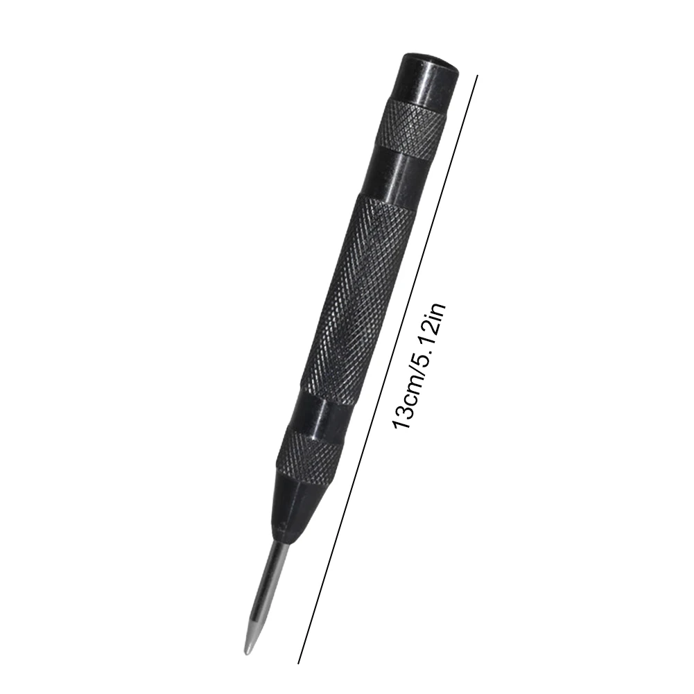 130mm Woodworking Center Punch Auto Center Puncher Hole Marker Spring Load Kerner Drill Locator Automatic Sample Punch Tool