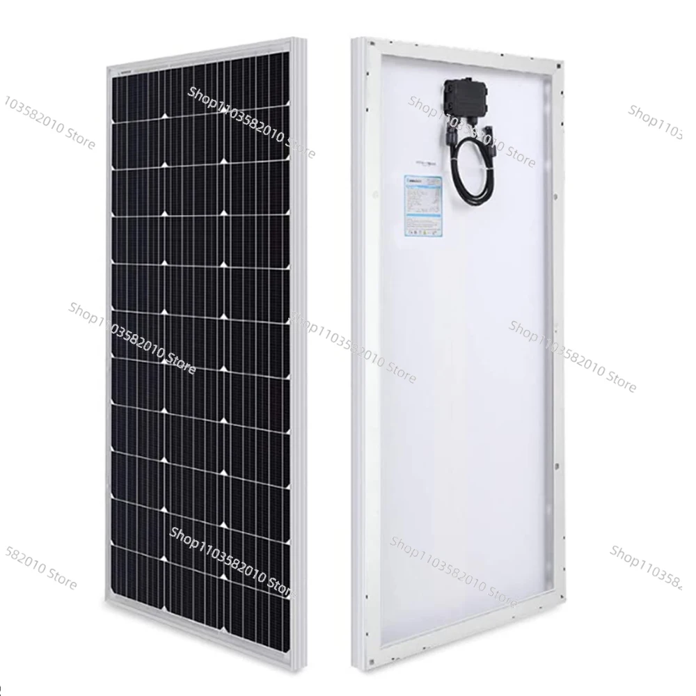 100W 12V Monocrystalline Solar Panel High Efficiency Module PV Power for Battery Charging Boat, Caravan, RV