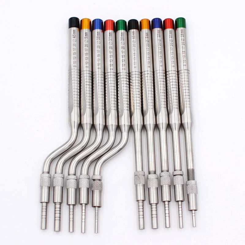 5 pcs Dental Implant Osteotome Instrument Mandibular Sinus Elevator Tool Concave Tips sinus Lifting Device Implant bone Extruder