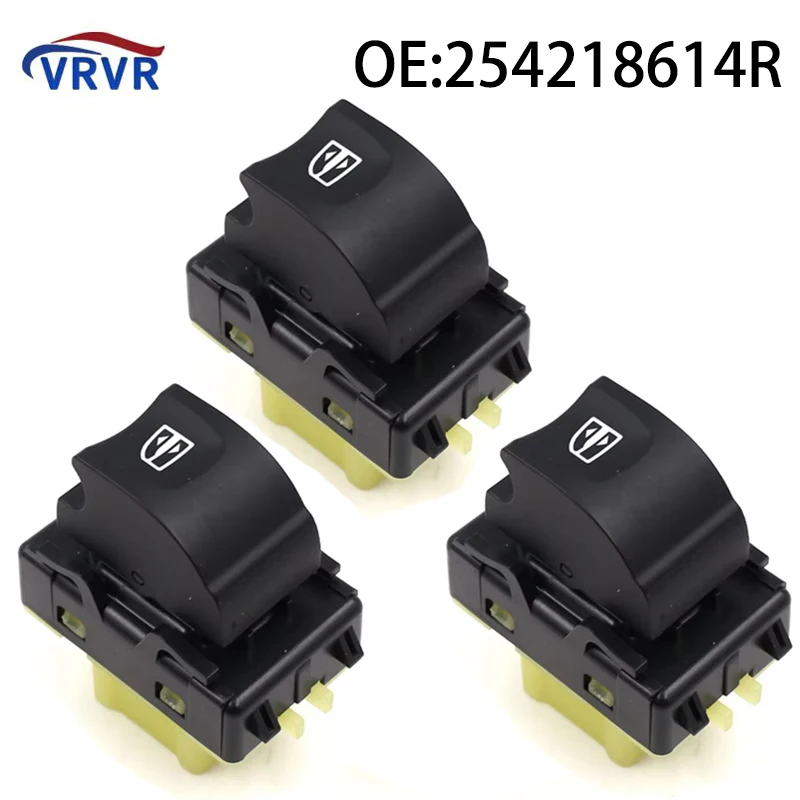 254218614R Passenger Side Car Power Window Single Switch For Renault Clio IV 254217475R