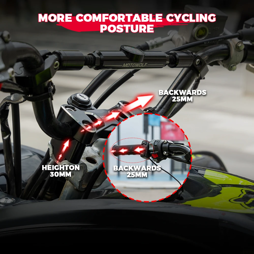 KEMIMOTO ATV مقود جبل المشبك المقود الناهض متوافق مع ياماها رابتور 700 2008-2025 رابتور 700R 2009-2025 #3