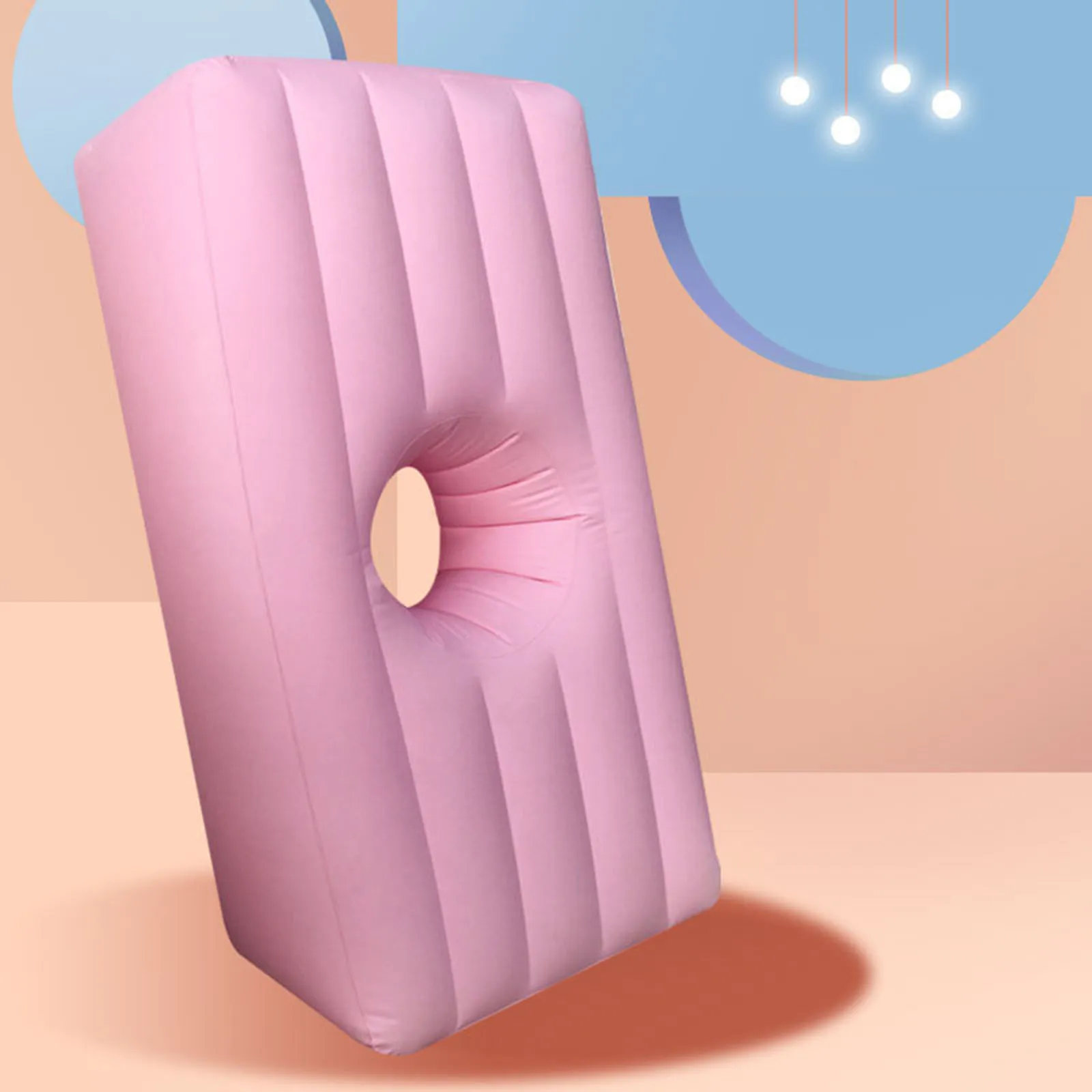 

Inflatable Pregnancy Pillow Foldable Sleeping Butt Mattress and Airbed with Hole for Post Surgery Home SPA Bedroom Living Room