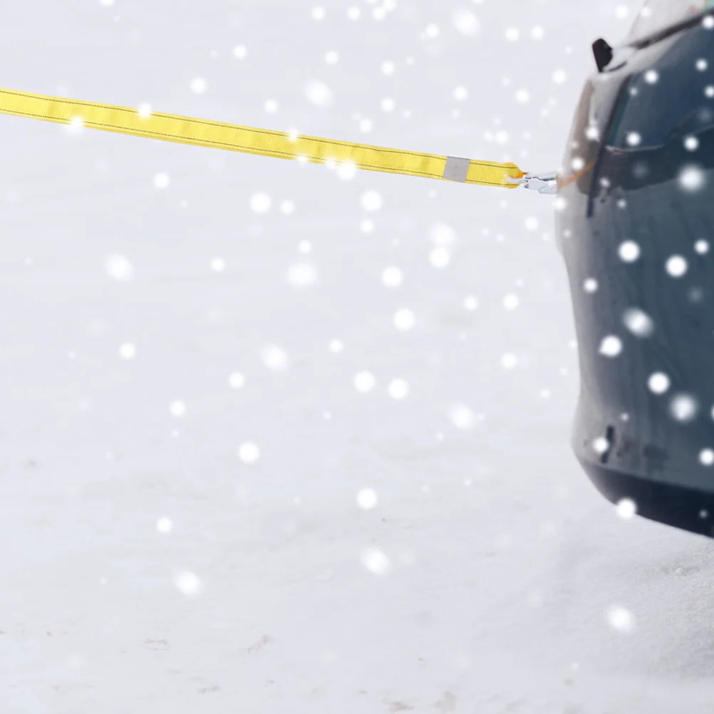 

2Pcs Off-Road Trailer Ropes Durable Winch Rope Thickened Car Pulling Rope Sturdy Forged Hook Towing Accessories