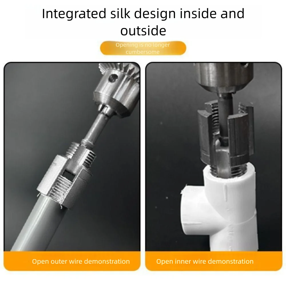 4/6 Points Water Pipe Thread Opener Universal Waterpipe Tapping Tool Pvc Water Pipe Internal Thread Opener