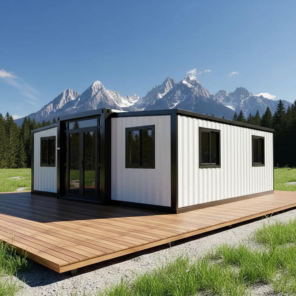2026 Cheap Pretty Living House 30Ft 3 Bedroom Modular House White Custom Color Expandable Container House