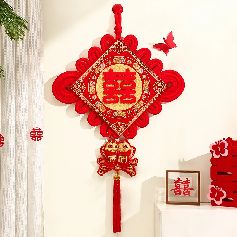 Chinese Wedding Red Pendant