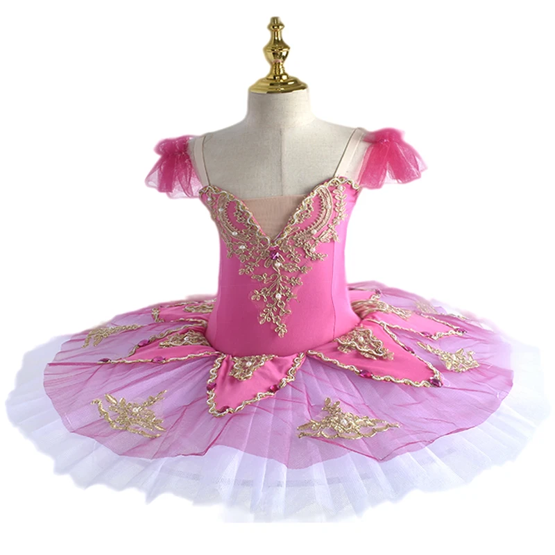 Adult Children's Professional Ballet Tutu Rainbow Ballet Costume Kids Sleeping Beauty Dress Female Pancake Tutu Pettiskirt Girls