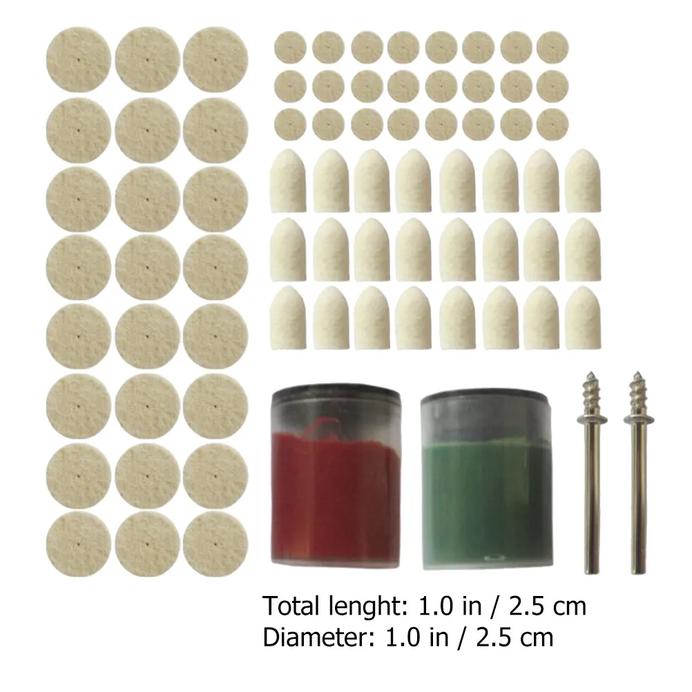 76Pcs Polishing Wheel Set Premium Buffing Pads Grinder Heads Polisher Equipment for Metal Jewelry Automotive Glass Surface