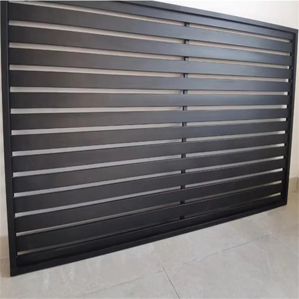 الألومنيوم سياج فاصل كامل مخصص الربط لوحة الألومنيوم الألومنيوم آخر الديكور في الهواء الطلق الخصوصية شريحة جدار الشاشة