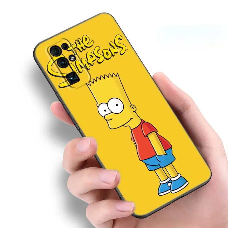 Hot Simpsons Boy Phone Case For Huawei Nova 8 9 5T Y60 Y90 Honor X9 30 30S 50SE 60 70 Mate 20 40 Pro 10 Lite Plus Black Cover