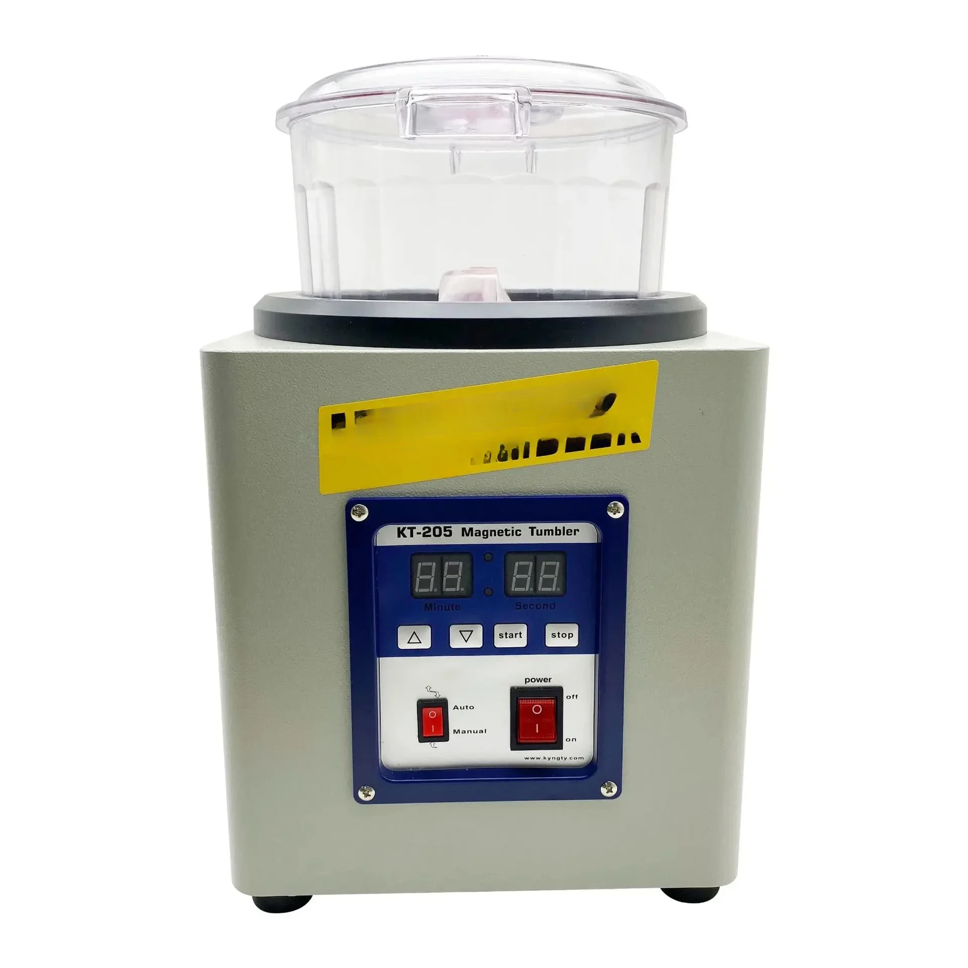 kt205 Polishing Machine Electric Magnetic Tumbler for Deburring and Chamfering Grinding 2000rpm DIY Jewelry Making Tools