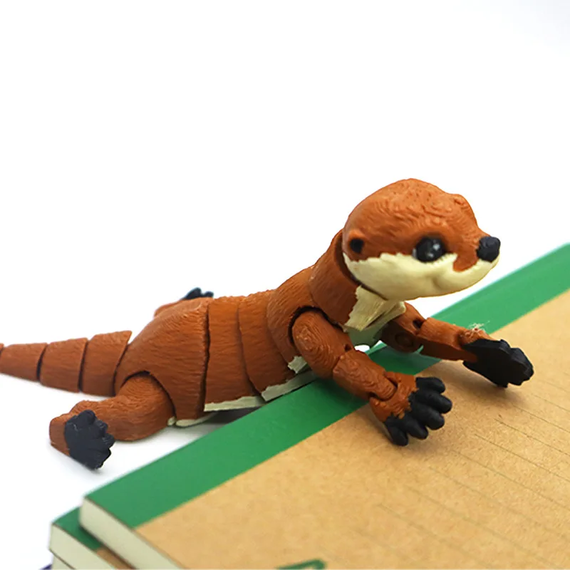 New Multi-joint Movable 3D Printed Iguana Mizusai Lizard Animals Mini Cute Relief Sensory Toy Funny Home Accessories Kids Gift