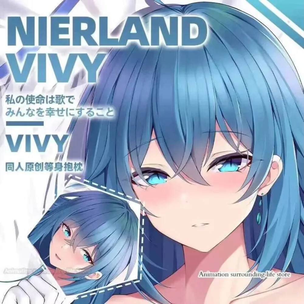 

Vivy -Fluorite Eye’s Otaku Song-vivy Dakimakura 2WAY Anime Hugging Body Pillow Case Cosplay Japanese Pillow Cushion Cover -Fl