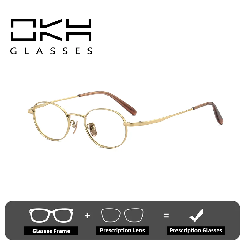 

OKH литературные и художественные маленькие овальные очки для близорукости женские и мужские очки по рецепту для чтения