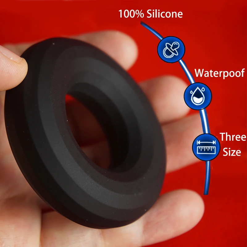 Silicone Cock Ring Cockrings for Men\'s Erection,Soft Delay Ejaculation Penis Rings Scrotum Testicle Ball Stretcher,Penisring