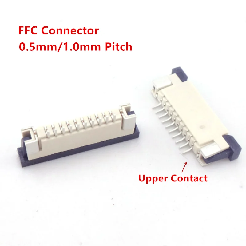 10pcs Fpc Ffc Connector 0.5mm 1.0mm Awm 20624 80c 60v Vw-1 Flat Cable Pcb 4/5/6/7/8/10/12/14/16/18/20/26/30/32/36/40/50/60pin
