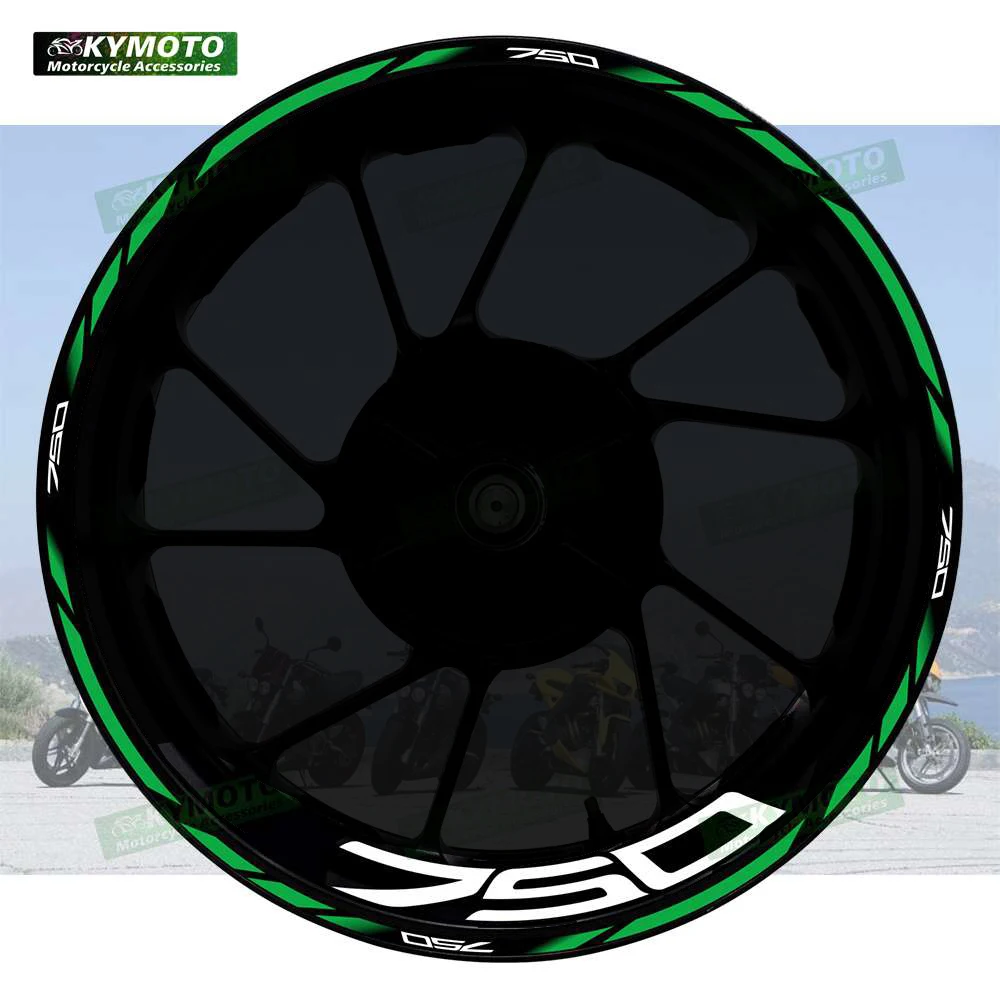 

For Z750 Z 750 motorcycle accessories 17 inch front and rear wheel decals hub modified wheel rim reflective sticker decoration
