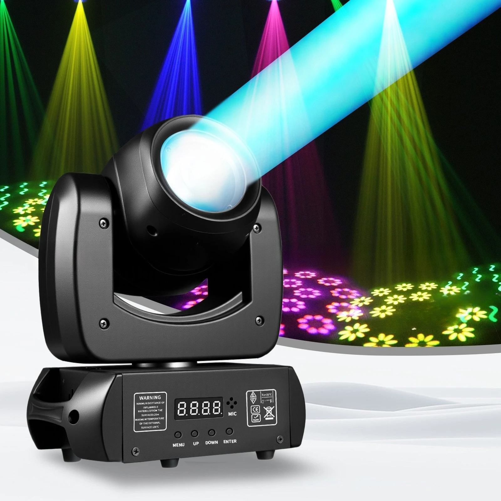 120W moving head beam of light cross-border set bar concert atmosphere light dynamic water pattern light