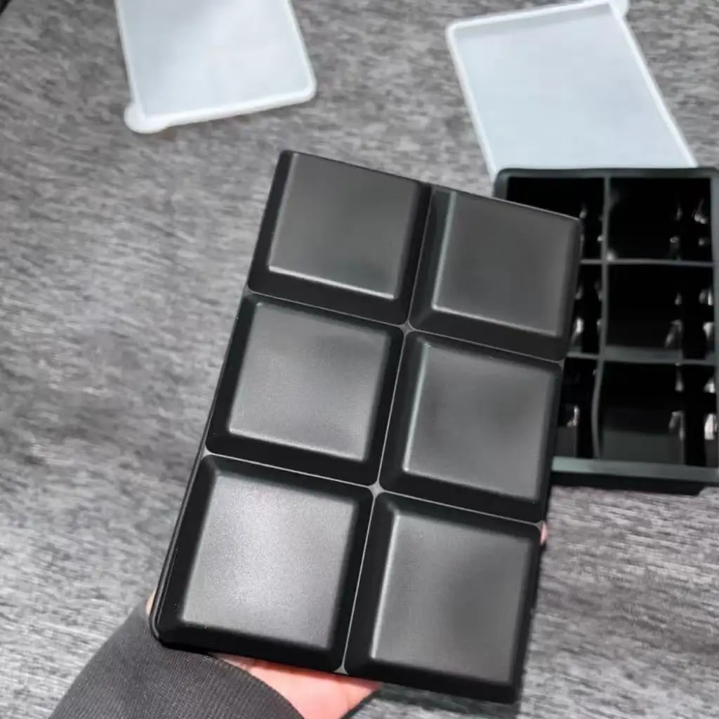 Silicone Ice Cube Trays 3 Pack Large Size Ice Cube Molds with Removable Lid Square Ice Cube Tray for Cocktail Stackable Flexible