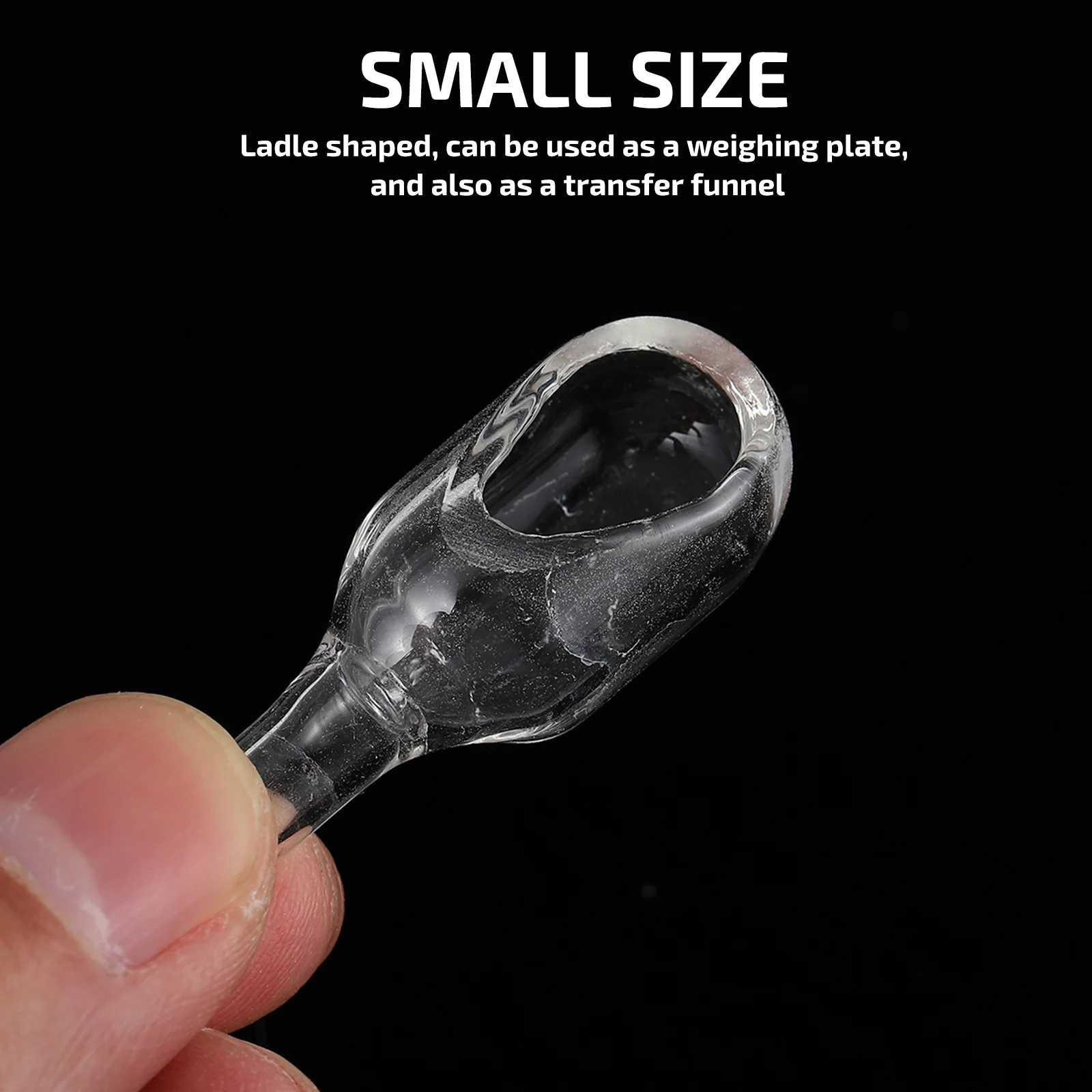 

2 Pcs School Weighing Funnel Clear Round Boat Laboratory Funnels Glass Glassware Creative Experiment