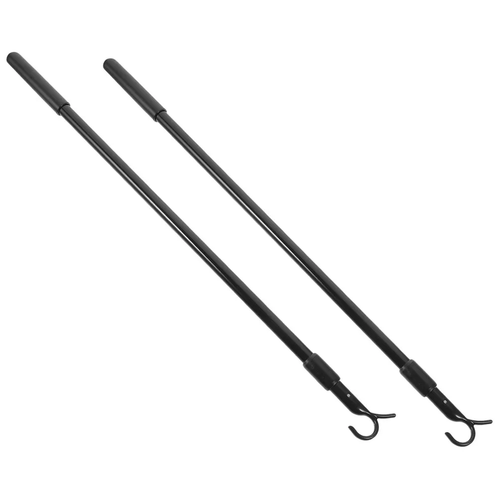 

2Pcs Adjustable Curtain Pull Wand Rustproof Drapery Rod for Window Blinds Convenient Curtain Opener Drapery Pull Rod