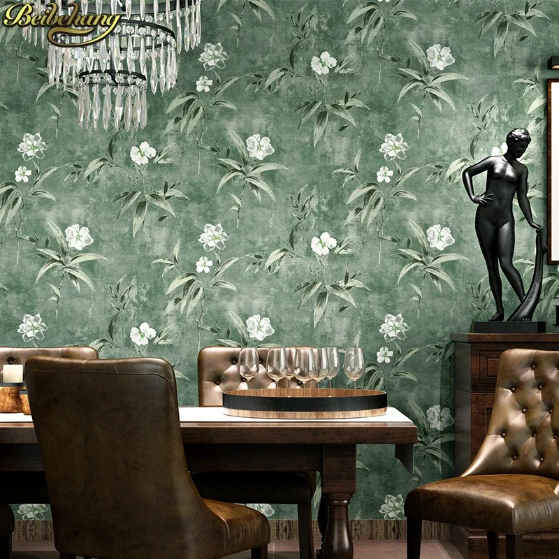 beibehang garden flowers Non-woven flooring wallpaper 3D wall paper roll papel de parede 3D wallpaper for walls 3 d papier peint