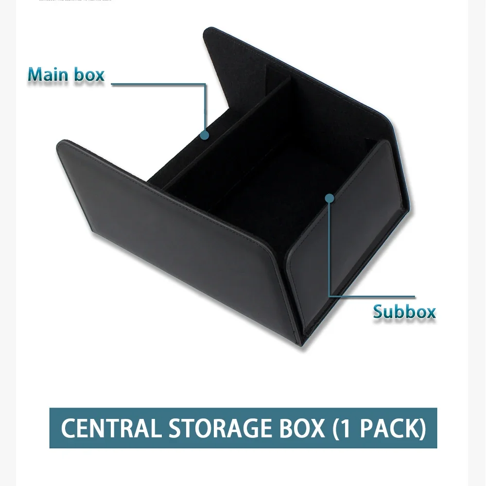 Caja de almacenamiento para consola Central inferior de coche, organizador de cuero PU, funda, soporte para Xpeng Xiao Peng G6, accesorio Interior, 1 ud.