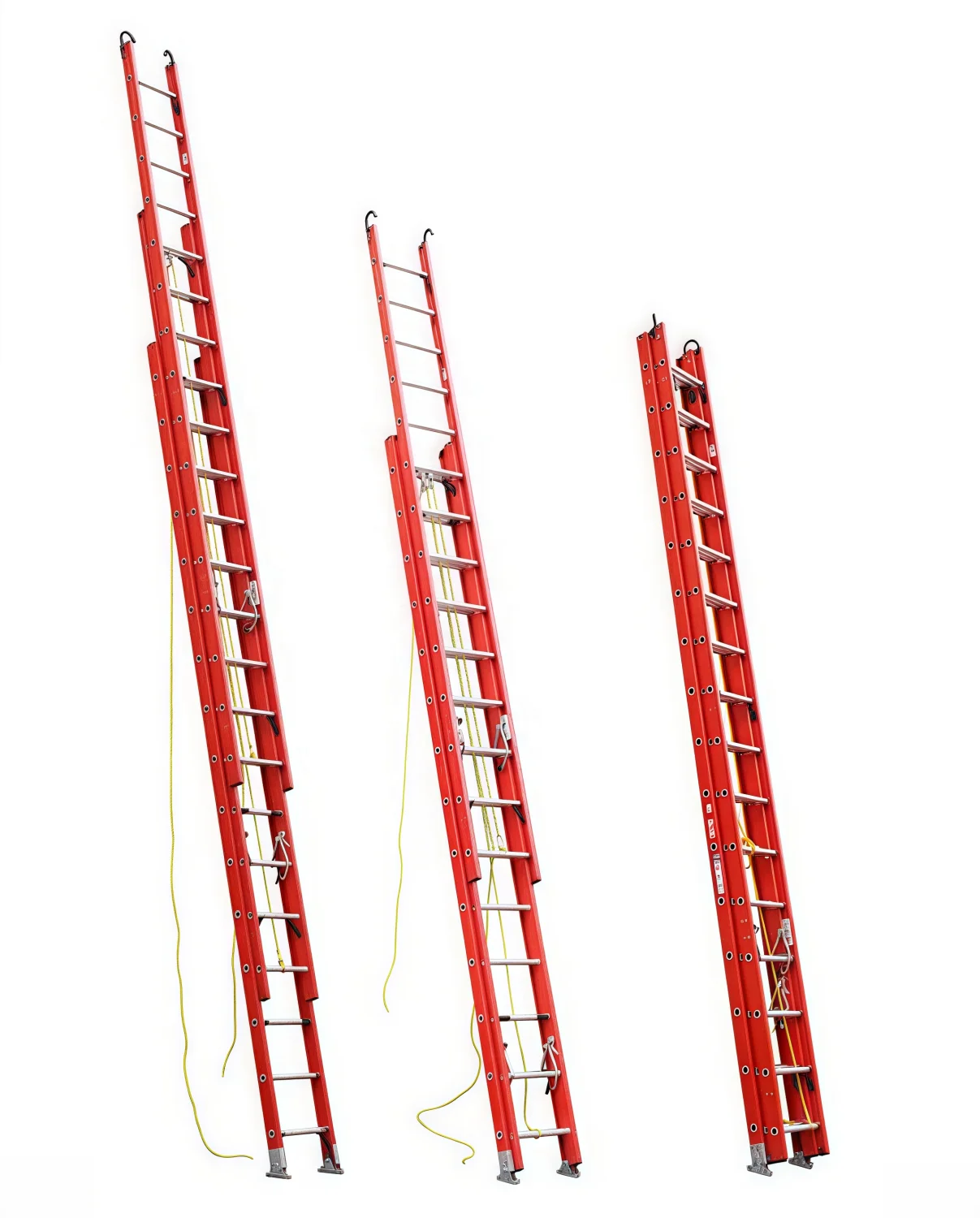 New multi-functional three-stage telescopic fire ladder combined thermal insulation glass fiber ladder fire protection equipment