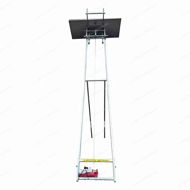 Photovoltaic panel lift Electric small glass door and window lift Miniature portable material lifting brick crane