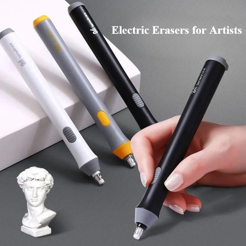 

Sketch Electric Erasers Less Rubber Crumb Thick/Thin Rubber Can Changed Simple Korean Stationery Safe Efficient School Supplies
