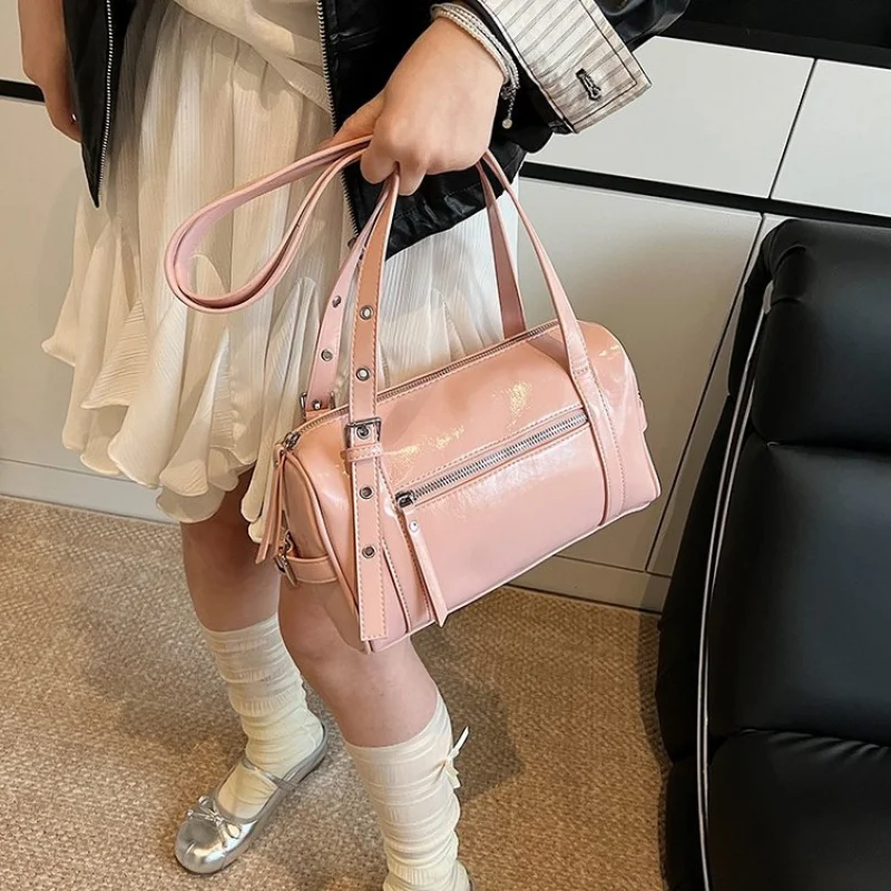 

Роскошная женская большая сумка из тонкой кожи и простой винтажный дизайн, показывающий элегантный парижский стиль ​