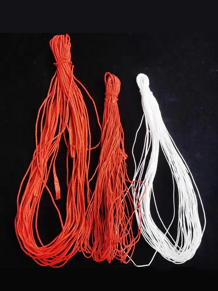 0.5kg Nylon Rope Red Plastic 1mm 2mm 3mm Multifunctional Tensile Wear Resistant Corrosion Resistance Weave Binding Packing Ropes