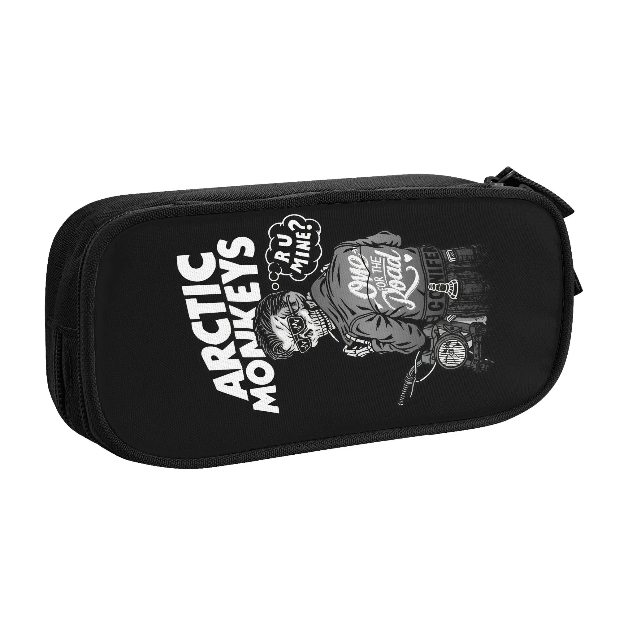 Kawaii English Rock Band Arctic Monkeys  Pencil Cases for Girls Boys  Large Capacity Pen Box Bag School Supplies