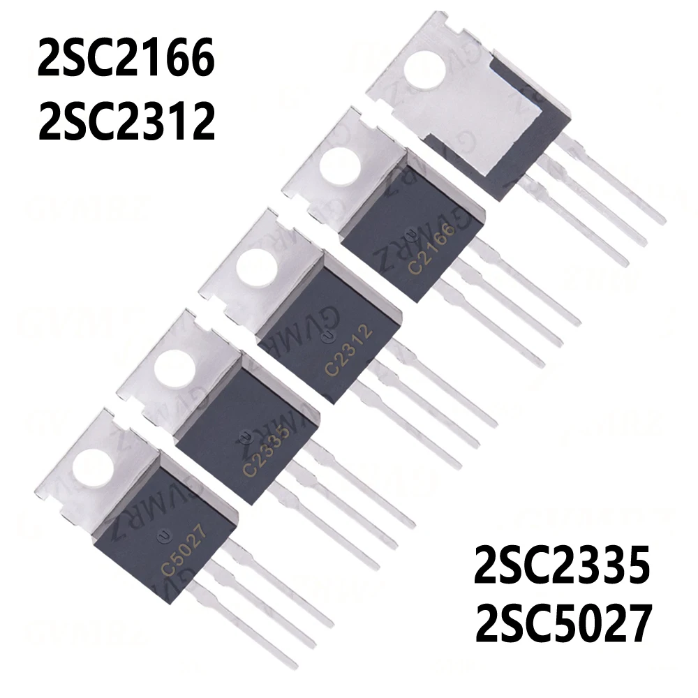 10PCS 2SC5027 2SC2335 2SC2166 TO-220 2SC5027 2SC2335 2SC2166 2SC2312 C5027 C2335 C2166 C2312 TO-220
