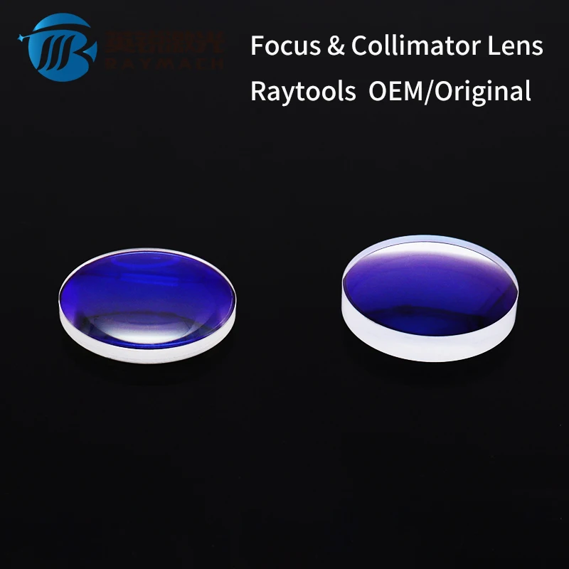 RAYTOOLS Collimating Lens D30FL100 Fiber Laser Head Focus Lens D30FL150 Quartz Fused Silica 1064nm Biconvex Crescent Mirror 2pcs