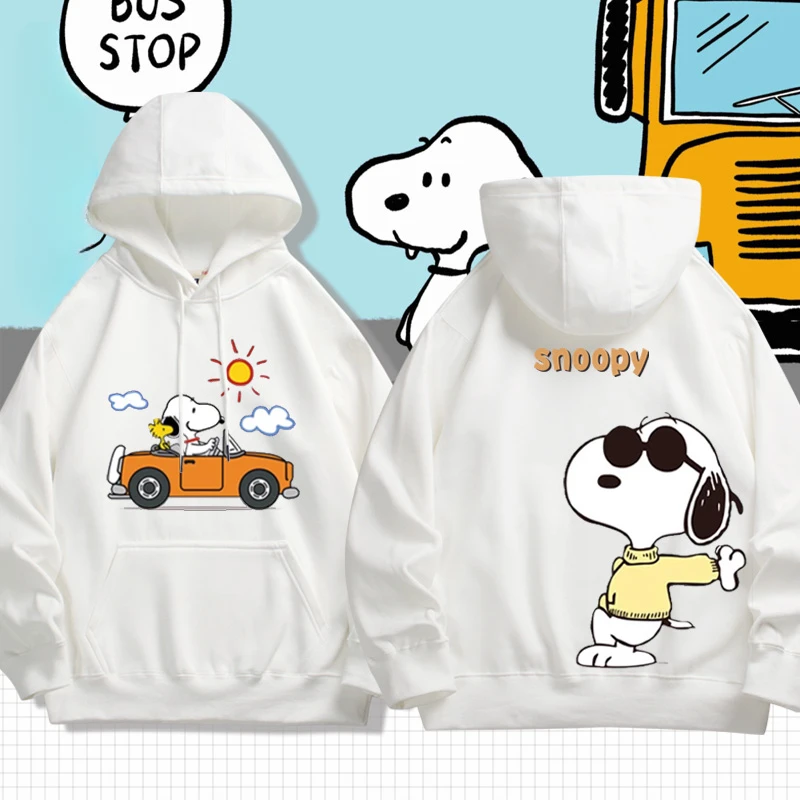 Spring and Autumn Season New Snoopy Hoodies Cartoon Anime Periphery for Men and Women Couple Hooded Hoodie Youth Casual Clothes