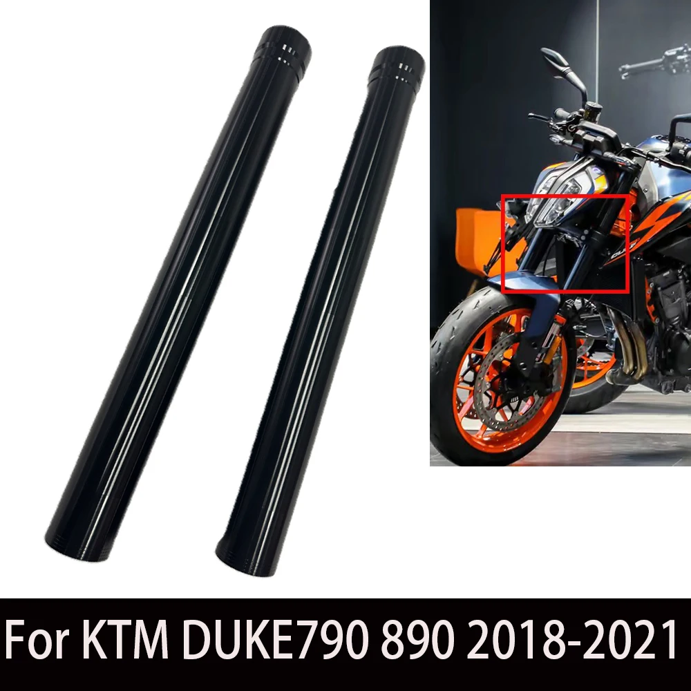 For KTM DUKE790 890 2018-2021 Outer Fork Tubes Black Front Fork Pipes Stanchion Exterior Bar Motorcycle Accessories