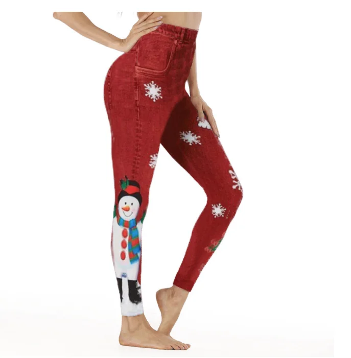 New Christmas Sport Leggings Women 3D Printing Tights Yoga Pants Gym Leggin Ladies Seamless Leggins forFemale LeginsySexy Legins