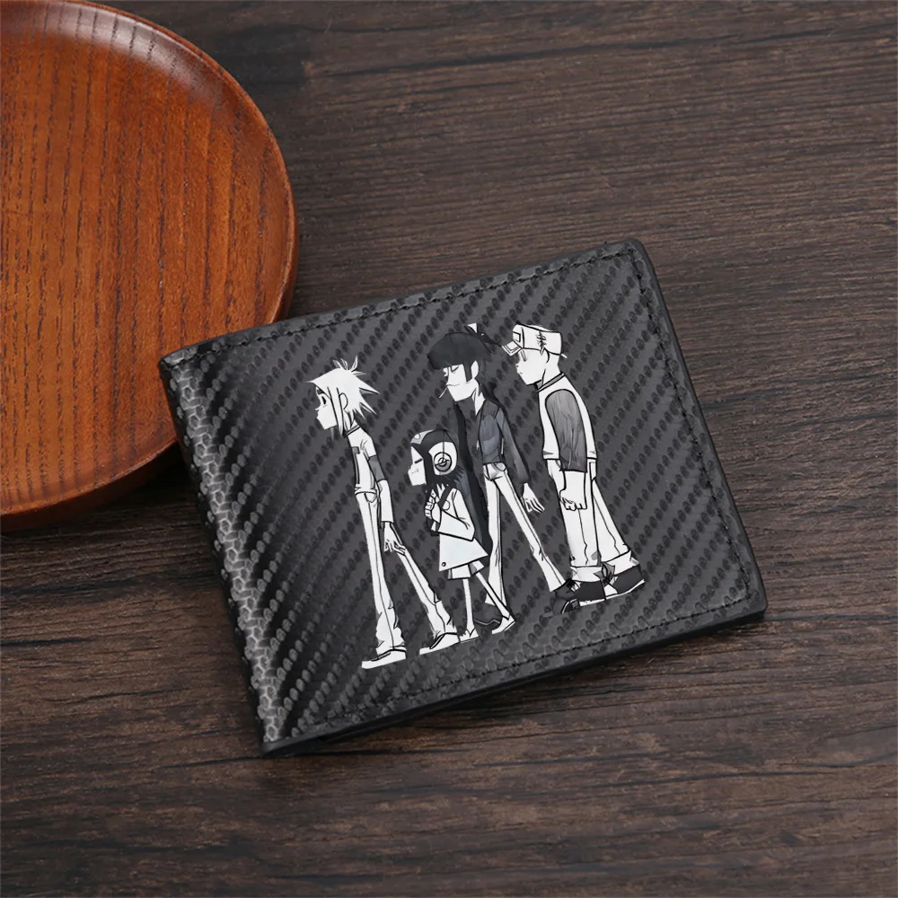 Cartoon band walking forward together music Men's Wallets Simple Business Modern Stylish Printing Design Gifts For Father Boyfri