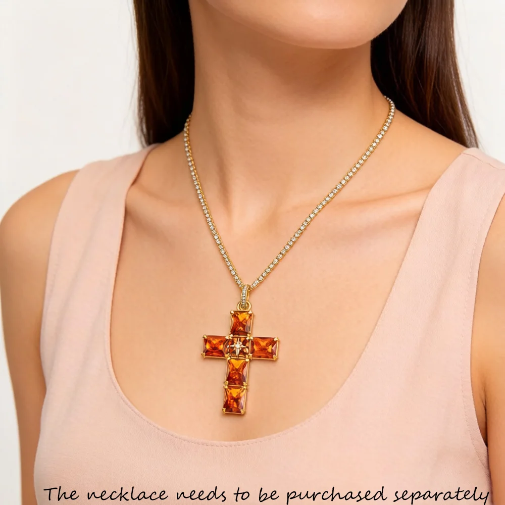Filigrane Sterne Handarbeit Kreuz Anhänger Marke Neue Edlen Schmuck Europa 925 Sterling Silber Geschenk Für Frau – Detail 2