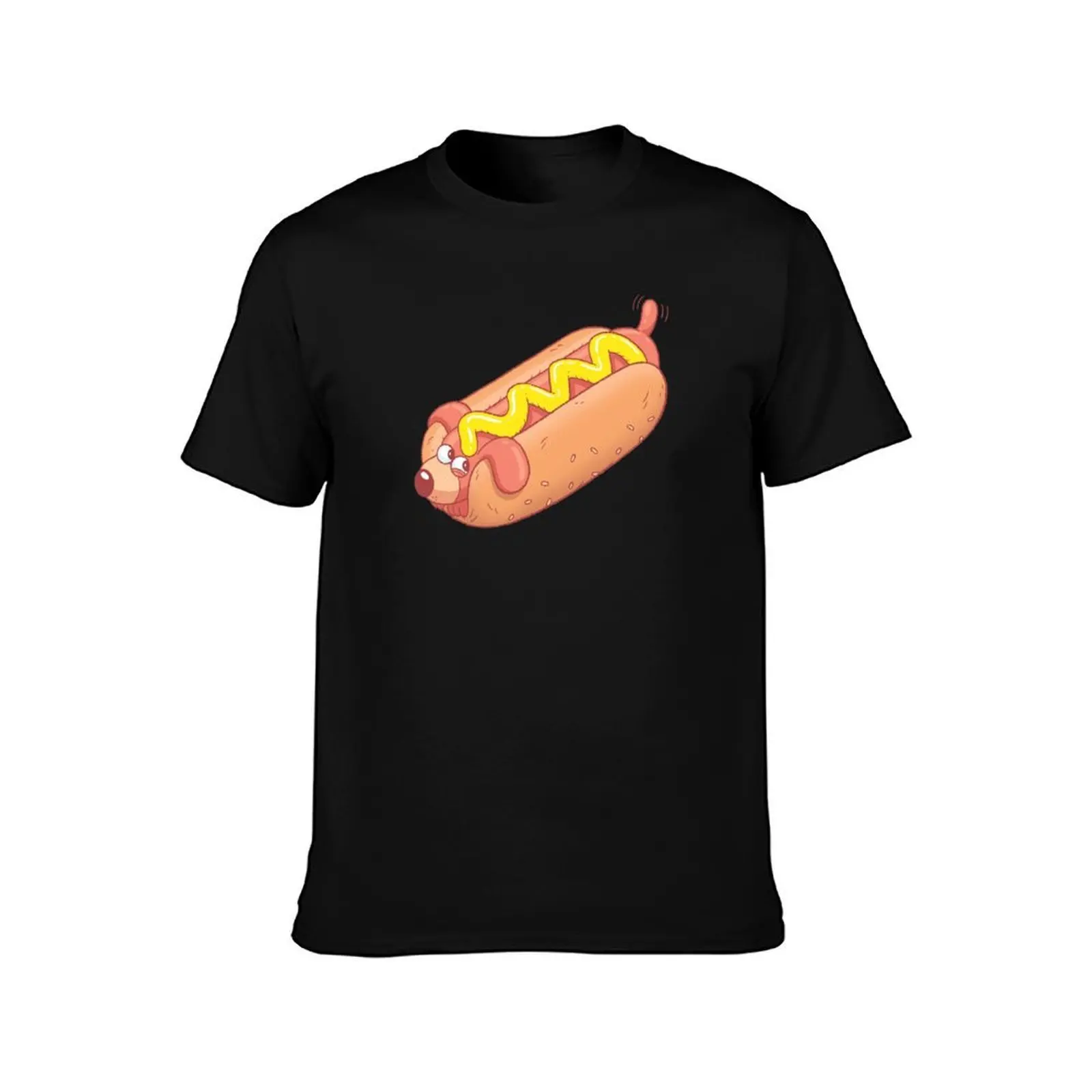 Cute Hotdog T-Shirt Work Wear Short Sleeve T-Shirt
