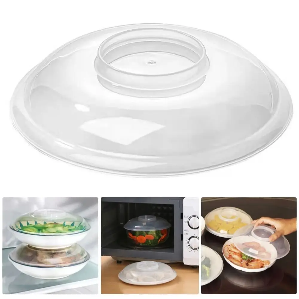 1Pcs High Temperature Resistant Microwave Splatter Cover Heat Preservation Bowl Fresh Lid Microwave Heating Lid Anti-oil