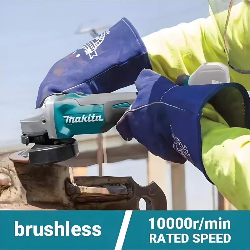 

DGA404 Brushless Lithium Electric Angle Grinder 18V 125mm Rechargeable Cutting Machine High Power Machine Power ToolNew Makita